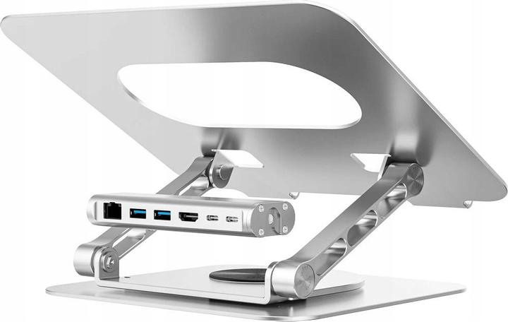 Produktbild Unitek PODSTAWKA POD LAPTOP + HUB USB-C HDMI 1.4 4K PD 100W (USB-C, 1 Ports)