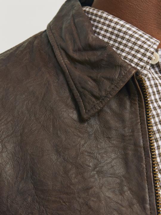 Produktbild Jack & Jones Jorcrincle Leather Jkt Styd Aw24 (L)