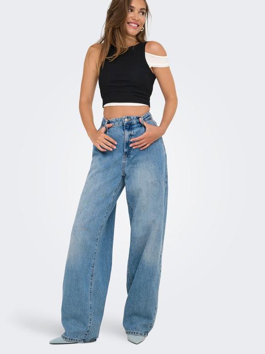 Immagine prodotto Only ONLGIANNA Mittlere Taille Gerade geschnitten Jeans Straight-Fit jeans (W26/L32)