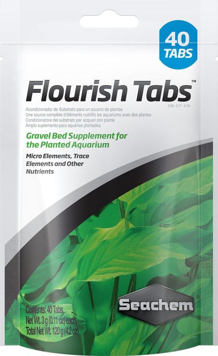 Immagine prodotto Seachem Tabs Flourish 40 Pack - (159.3002) (Trattamento dell'acqua dell'acquario)