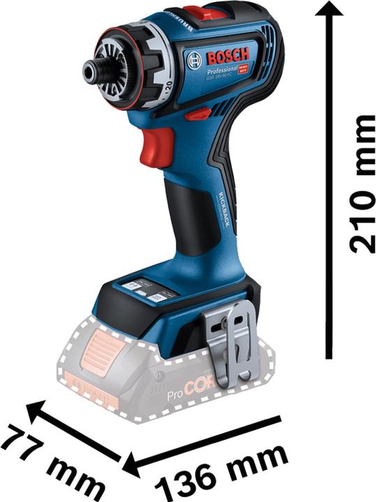 Produktbild Bosch Professional Akku-Bohrschrauber GSR 18V-90 FC (solo,C) (Akkubetrieb)