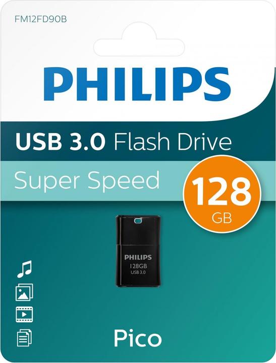 Produktbild Philips USB 3.0 128GB Pico Edition Midnight Black (128 GB, USB-A)