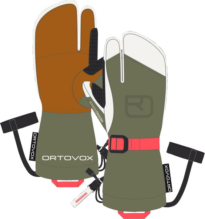 Actual product image Ortovox Women's Merino Freeride 3 Finger Glove (XS)