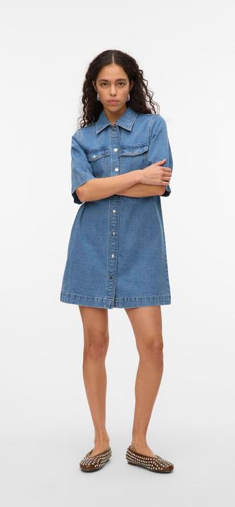 Actual product image Vero Moda VMFENJA Kurzes Kleid Jeanskleid (XL)
