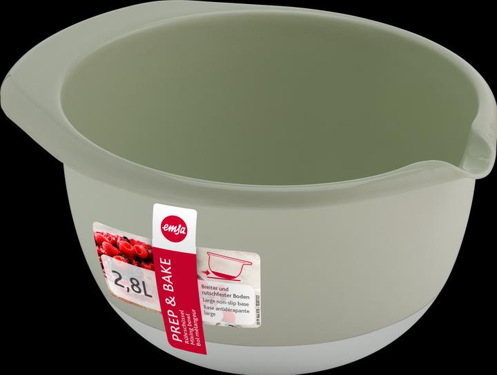 Produktbild Emsa Prep&Bake Kunststoff-Rührschüssel grau+grün 2,8L (2.80 l, 1 x)