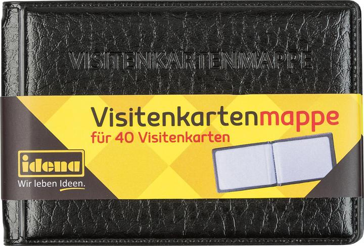Productafbeelding Idena Visitekaartmapje zwart kruis (Visitekaartje)