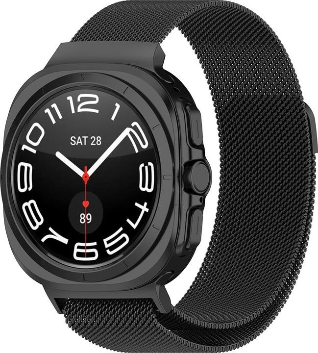 Techsuit - Watchband (W009) - Samsung Galaxy Watch Ultra 47mm - Black (Edelstahl)