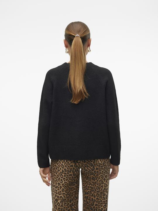 Produktbild Vero Moda Locker geschnitten V-Ausschnitt Gerippte Ärmelbündchen Strickjacke Strickjacke (M)