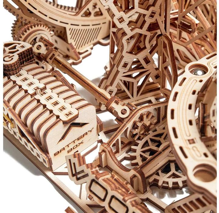 Image du produit Wood Trick Circuit de billes Galaxy - Kit de construction en bois 3D