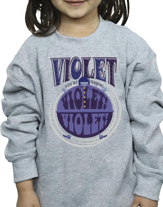 Produktbild Willy Wonka & the Chocolate Factory Violet Turning Violet Sweatshirt Mädchen (128)