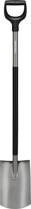 Fiskars Ergonomic Rounded Spade Grey