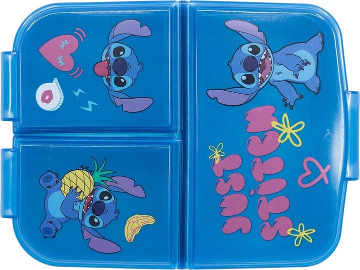 Actual product image Stor Stitch "Ohana" - Lunchbox mit Fächern