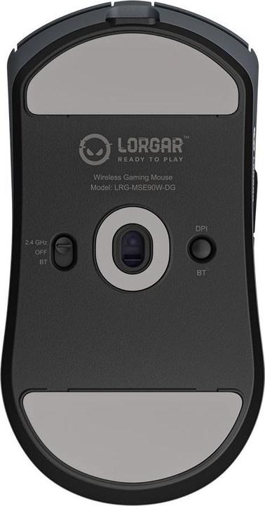 Produktbild Lorgar Computer mouse MSE90W, Magnesium Alloy Wireless Gaming Mouse Elite, Dark Grey