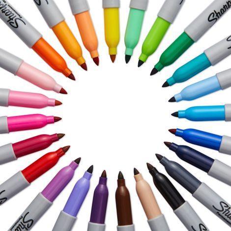 Actual product image Sharpie Permanent Marker Set "Fish (Multicolor, 28 x)