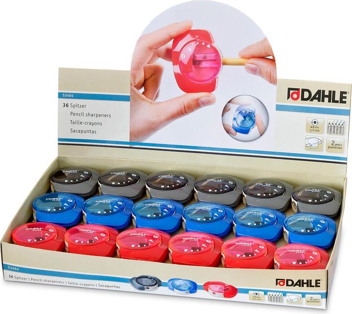 Actual product image Dahle Plastic sharpener 8mm DISPLAY ass.