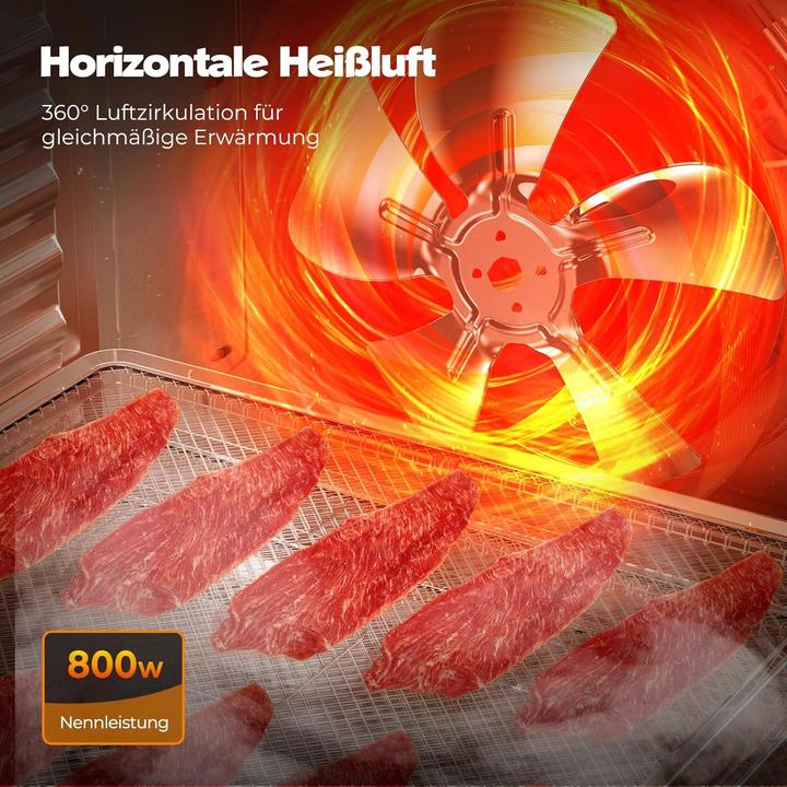 Produktbild Yashe Dörrautomat mit 9 Tabletts und Timer