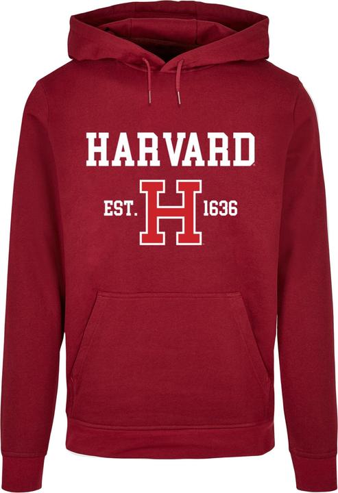 Immagine prodotto Merchcode Università di Harvard - Felpa con cappuccio Basic Est 1636 - 136679 (L)