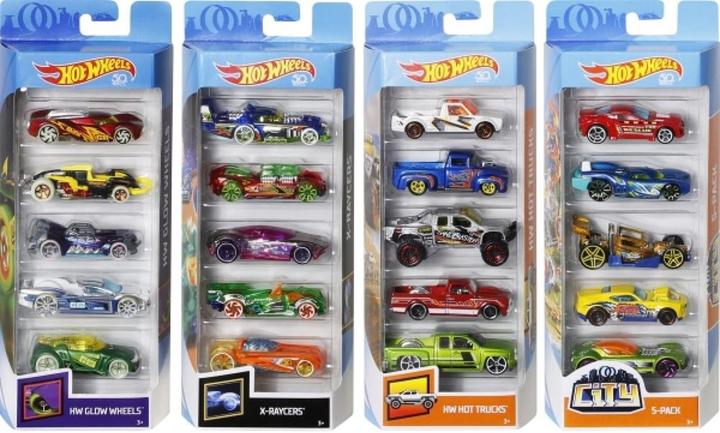 Image du produit Hot Wheels Assortiment de 5 coffrets cadeaux