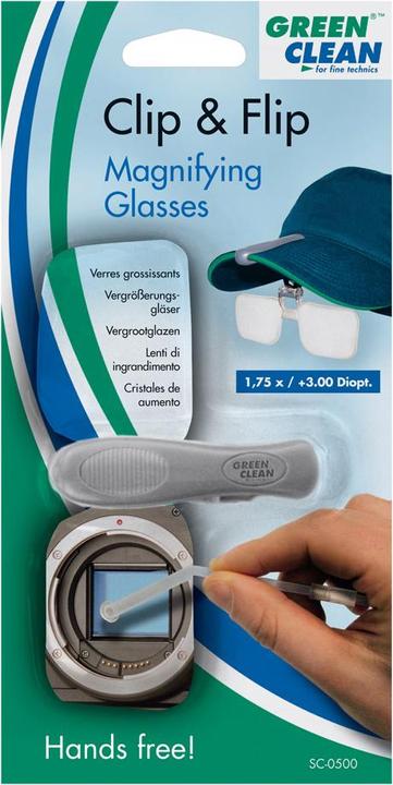 Produktbild Green Clean Clip Flip Arbeitslupe