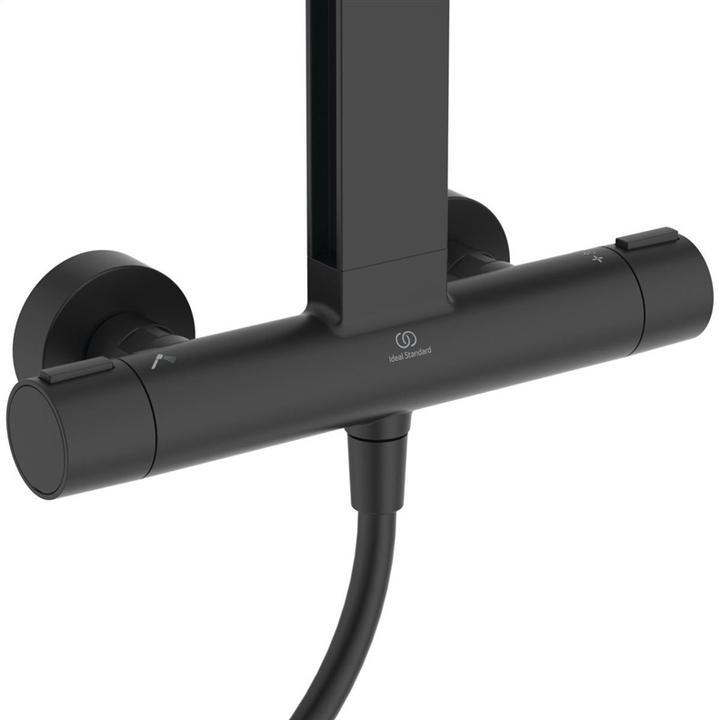 Produktbild Ideal Standard Duschsystem Alu+: Ceratherm Brausethermostat 2 Ablagen, 2F-Handbrause, 2F-Kopfbrause