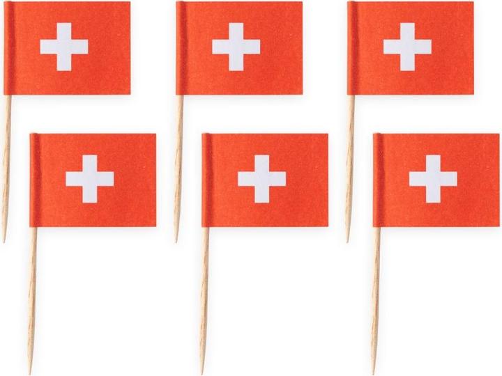 Fiesta Schweiz Mini Fahnen Sticks