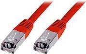 Image du produit Digitus CAT 5e SF-UTP câble patch PVC AWG 26/7 longueur 5 m couleur rouge (SF/UTP, CAT5e, 5 m)