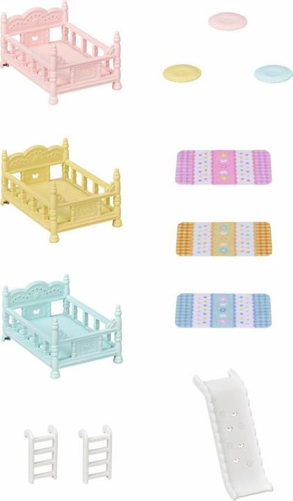Actual product image Sylvanian Families Three-storey baby loft bed