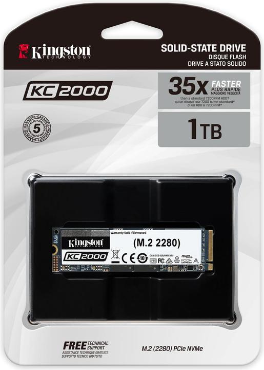 Actual product image Kingston KC2000 (1000 GB, M.2 2280)