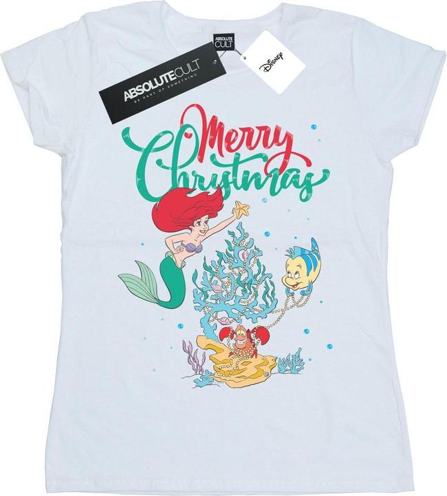 Disney Princess Ariel Merry Christmas TShirt (M)