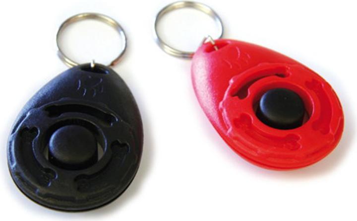 Swisspet Akustik Clicker mit Schlüsselring (One Size, Agility, Obedience)