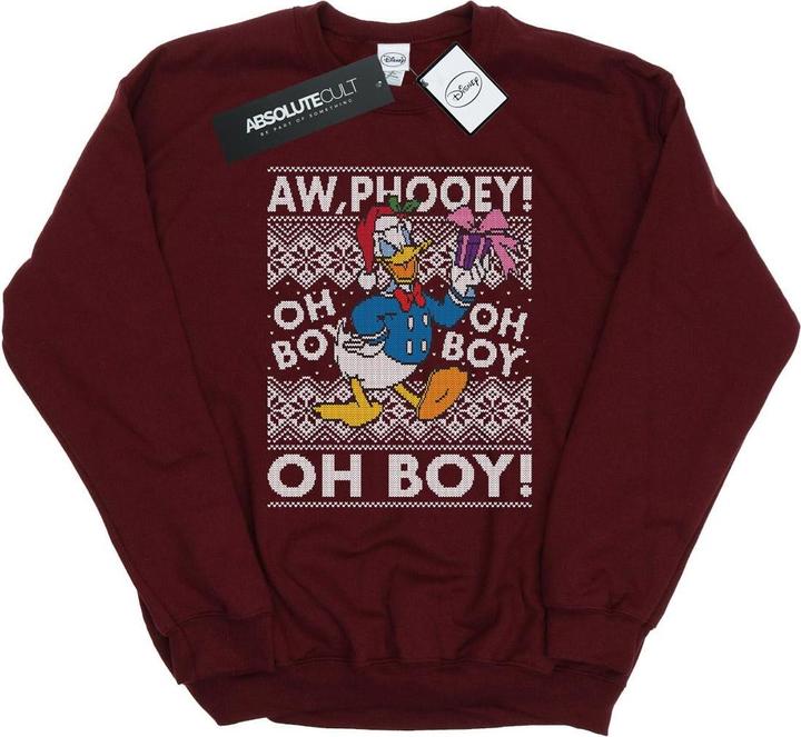 Disney Donald Duck Christmas Fair Isle Sweatshirt (M)