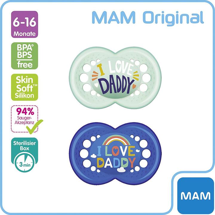 Produktbild MAM I love Daddy (2 x, 6 - 16 Monate)