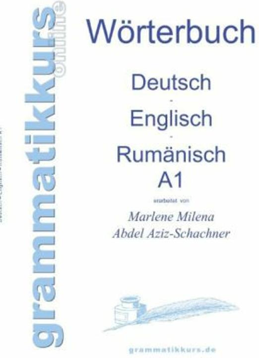 Energie-Label Wörterbuch Deutsch - Englisch - Rumänisch A1 (Deutsch)