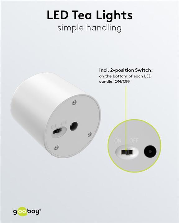 Productafbeelding Goobay Set van 6 LED waxinelichtjes (6 x)