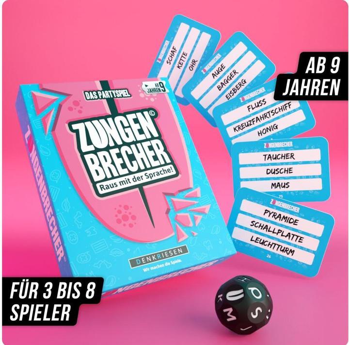 Actual product image Denkriesen Tongue twisters - "out with the language" (German)
