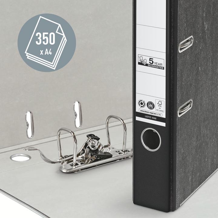 Actual product image Leitz STANDARD-ORDER A4 52MM With slots, for A4 format, cardboard (RC), back width 52mm. Pate (A4, 52 mm, 1 Piece)