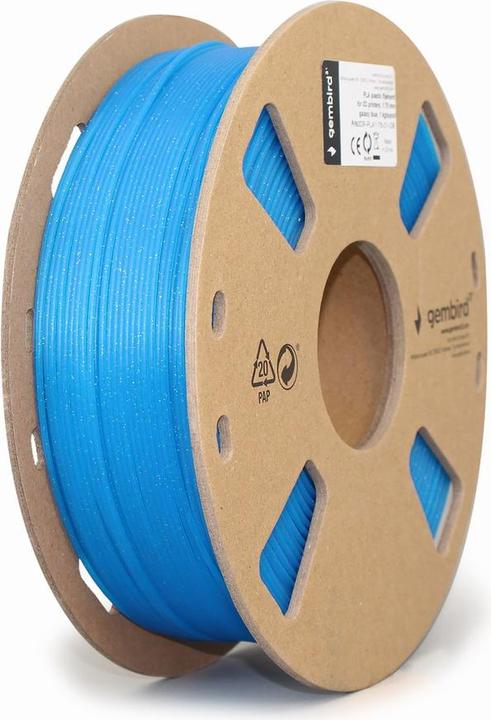Actual product image Gembird Filament cassette PLA galaxy narrow spool (PLA, 1.75 mm, 1000 g, Blue)