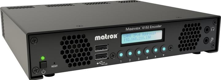 Actual product image Matrox Maevex 6152 Quad 4K Enterprise Encoder Appliance / MVX-E6152-42, 3840 x 2160 pixels, 60 ips