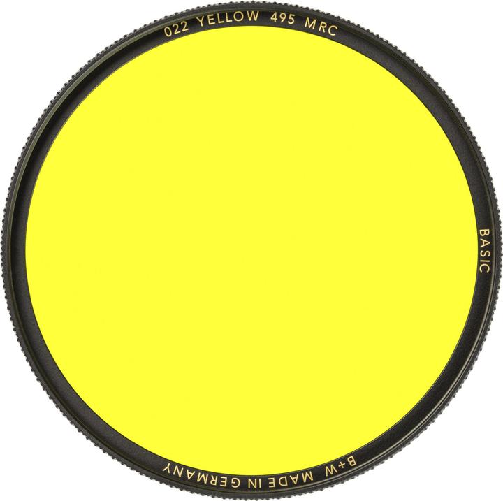 Image du produit B+W 022 Filtre jaune, clair 495, MRC/Basic 39mm (39 mm, Filtre Black Mist, 39 mm)