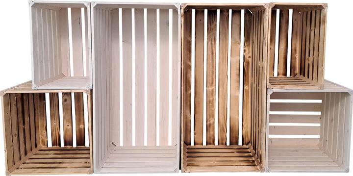 Produktbild Holz Zollhaus Holzharasse Weiss, 23.3 x 35 x 32 cm