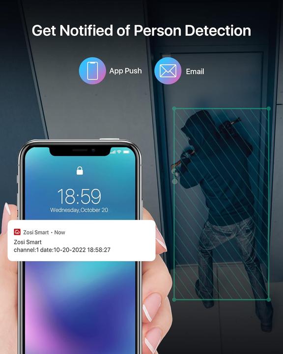 Image du produit Zosi 2K WLAN Überwachungskamera-Set mit NVR