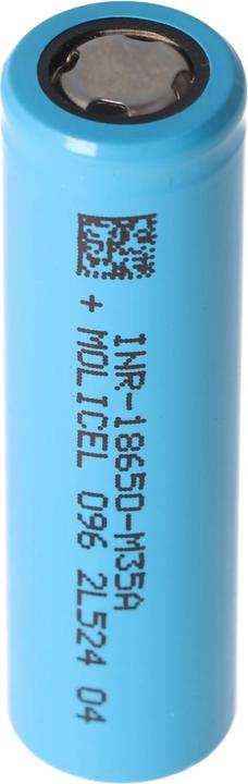Actual product image Molicel Battery INR18650-M35A 3500mAh 10A unprotected, flat rate (3500 mAh)