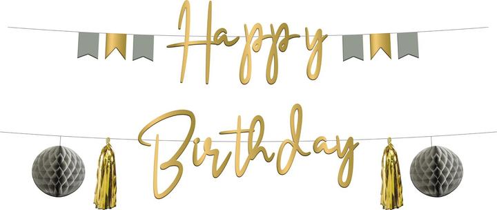 Actual product image Folat Garland Happy Birthday