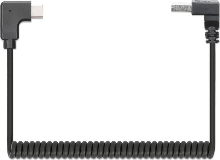 Actual product image Manhattan Spiral cable USB-A to USB-C charging cable (1 m, USB 2.0)