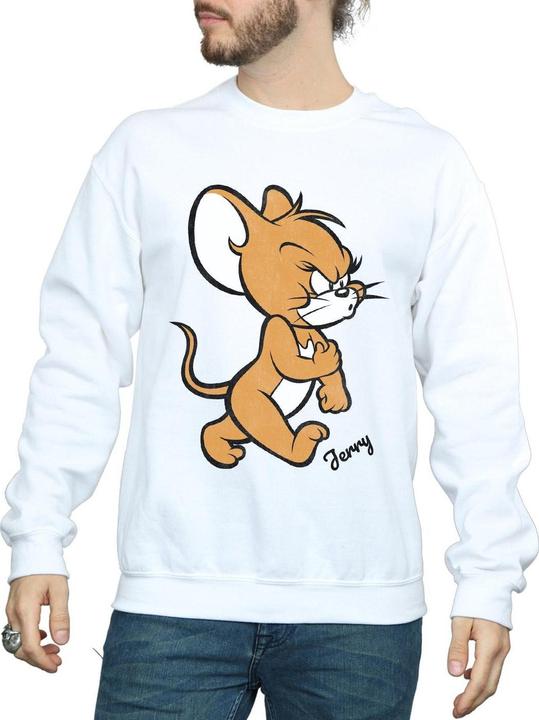 Actual product image Tom & Jerry Mens Angry Mouse Cotton Sweatshirt (3XL)