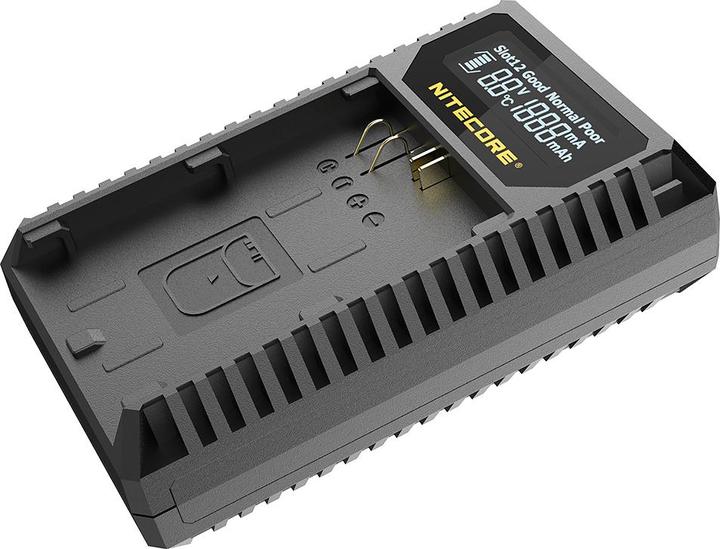 Actual product image Nitecore UCN3 Pro Compacte Dubbel Lader voor Canon LP E6 (N) met USB (Camera battery charger)