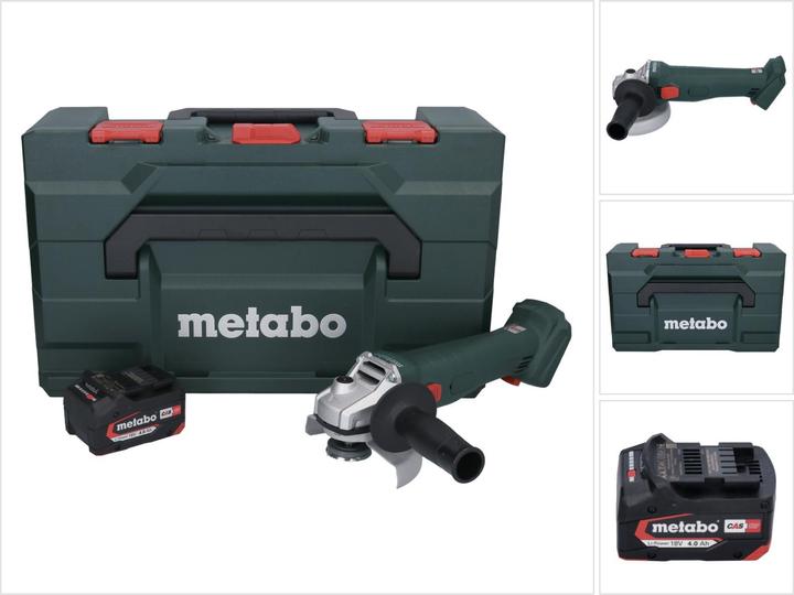 Metabo W 18 L 9-125 Battery angle grinder 18 V 125 mm + 1x battery 4.0 Ah + metaBOX - without charger (125 mm)