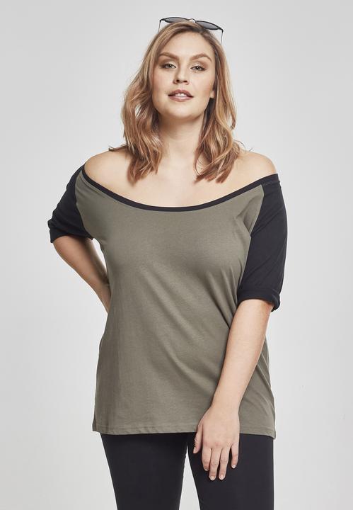 Immagine prodotto Urban Classics Tee Raglan 3/4 da donna a contrasto (5XL)