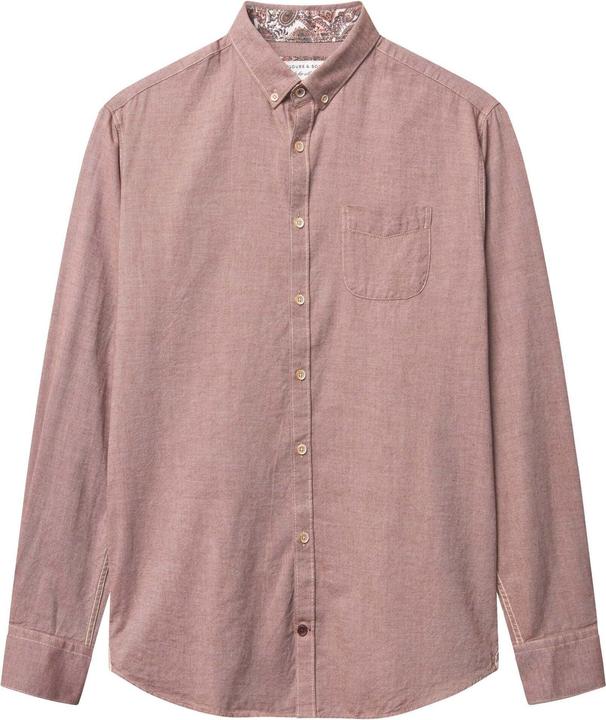 Colours & Sons Langarmhemd Shirt Brushed Twill