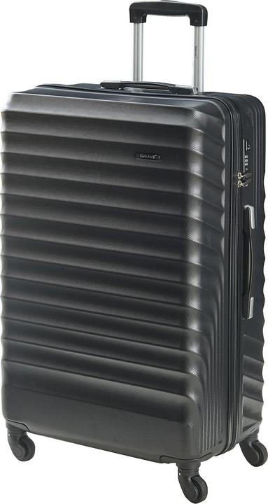 Immagine prodotto Pro-Tec Reisekoffer Pona 3er Set Schwarz (100 l, Bagaglio a mano (fino a 50 litri), M (50 - 90l), L (90 - 115l))